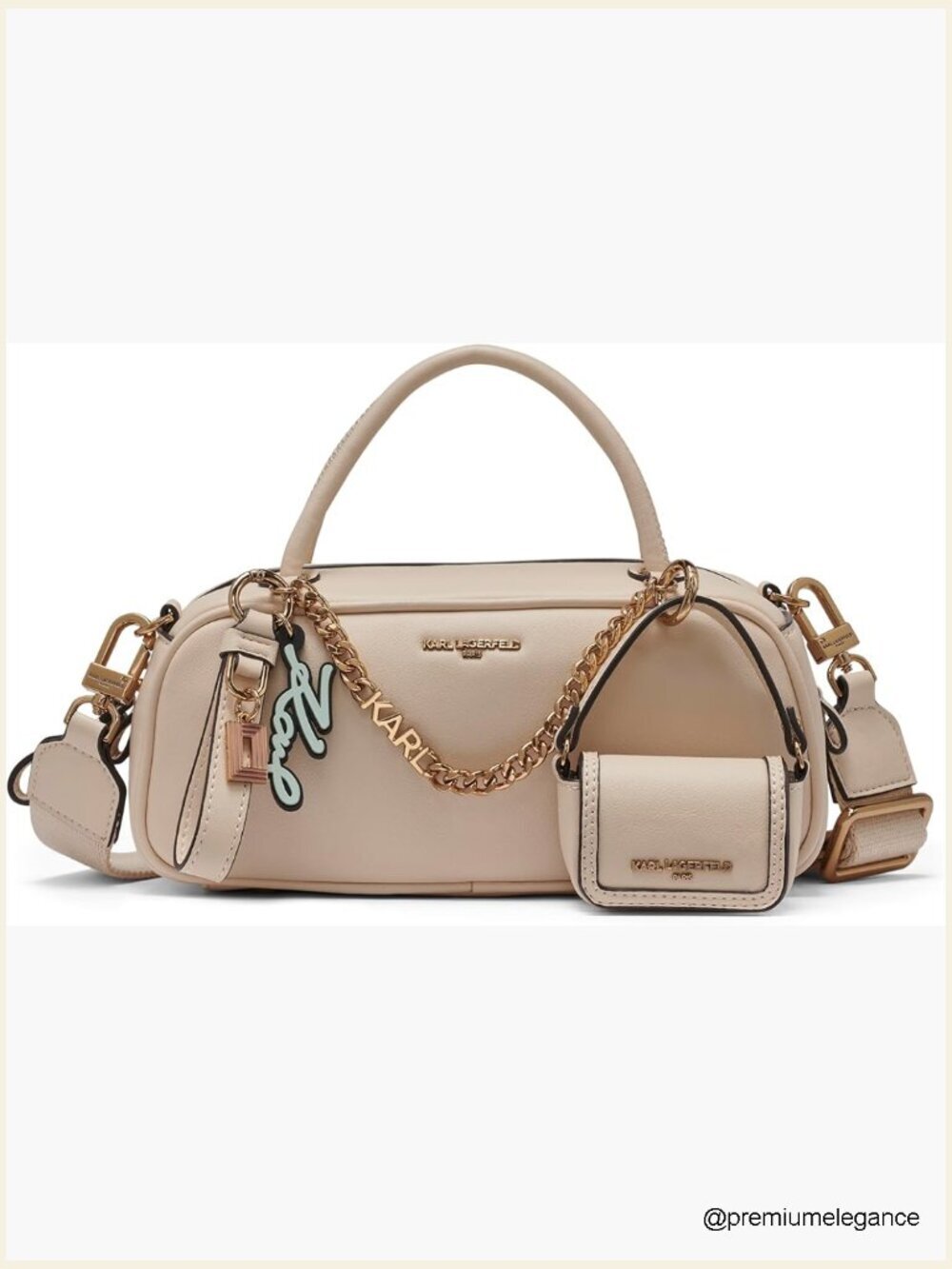 Crossbody Bag with Flap Closure and Adjustable Strap